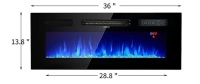 Oneinmil 36&rdquo; Electric Fireplace Insert New In Box $399