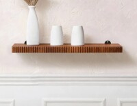 Latitude Run&reg; Urbana Solid Wood Wall Mounted Display Shelf, 1.5" H x 24" W x 8" D New In Box $199
