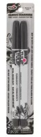 Tulip Permanent Nontoxic Fabric Markers Black 2 Pack-Laundry Markers, Fine Bullet Tip, Child Safe, Minimal Bleed & Fast Drying-Premium Quality for T-shirts, Clothes, Shoes, Bags & Other Fabric Materials / Aleene's Tacky Glue Pen .63oz / Assorted New Assor