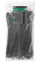 Commercial Electric 14 in Standard 50lb Tensile Strength UL 21S Rated Cable Zip Ties 500 Pack UV (Black) New $99