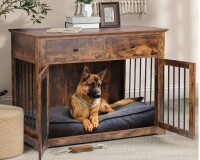 Archie & Oscar Cranbrook Wood Pet Furniture Style Crate with 2 Doors New in Box $399