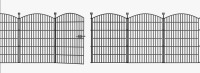ZHRHO 10 Panels No Dig Decorative Garden Fence with Gate - 40 in (H) x 23.6 ft (L), Dog Fence Outdoor for Yard, Rustproof Metal Animal Barrier Ground Stakes Fencing for Garden, Patio, Flower Bed New inBox $399