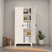 WFX Utility 71" Metal Storage Cabinet With Lock & 2 Curved Doors &ndash; Adjustable Shelving Unit For Kitchen, Bedroom & Living Room, New in Box $499