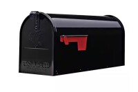 Architectural Mailboxes Elite Black, Medium, Steel, Post Mount Mailbox $79