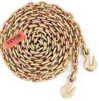 Binder Chain G80 Tow Chain with Hooks 7100lbs Load 3/8'' x 20' New $199
