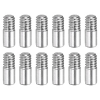 MECCANIXITY 1000 Count M2x5mm Slotted Cylindrical Pins Stainless Steel Dowel 304 Stainless Steel Dowel External Thread Locating Parallel Pins Shelf Support Peg Pin for Furniture Installation DIY Project New