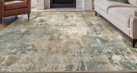 17 Stories 8' x 10' Pavelina Abstract Morden Machine Washable Brown / Beige / Gray Indoor High Traffic Area Rug $299