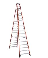 Wener 20 ft. Fiberglass Twin Step Ladder with 300 lbs. Load Capacity Type IA Duty Rating $1599