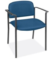 National Tag Fabric Stackable Chair with Armrests - Blue Similar to Picture $499