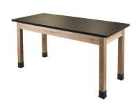 National Public Seating, Wood Lab Table, 24x48x30 Chemical Resistant Top, Height 30 in, Width 24 in, Length 48 in, Model# SLT1-2448C New In Box $799
