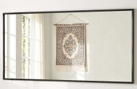 Aok Garden 36 in x 72 in Framed Rectangular Nickel Wall Mounted Beveled Frame Vanity Mirror New In Box $499
