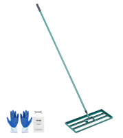 VEVOR Lawn Leveling Rake, 30"x10" Level Lawn Tool, Heavy-duty Lawn Leveler with 78" Steel Extended Handle, Yard Leveling Rake Suit for Garden, Golf Lawn, Farm New In Box $89
