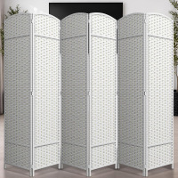 Sorbus Foldable Room Divider, Mesh Privacy Screen (6 Panel, White) Folding screens, dividers for rooms, double-hinged panels; freestanding partition for bedrooms, offices and shared areas New In Box $299
