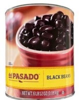 Del Pasado Black Beans, 6 lb 12 oz New Best by 8/2029