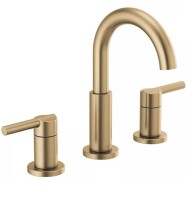 Delta Faucet Nicoli Two Handle Widespread Bathroom Sink Faucet in Brilliance&reg; Champagne Bronze New In Box $299