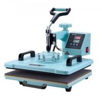 VEVOR Heat Press Machine, 12" x 15", 2-in-1 Heat Transfer Machine with Hat Press, 360&deg; Swing Away T-Shirt Pressing Machine, Digital Precise Control, Fast Even Heating for T-Shirts/Hats/Caps, Green, New in Box $299