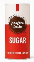 Perfect Taste Granulated Sugar &ndash; 20 oz Sugar Canister &ndash; Pure White Sugar for Coffee, Tea, Baking New Best by 3/2028