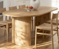 Pop Maison Dwen 79" Modern Large Oval Dining Table (2 Boxes) New in Box $899