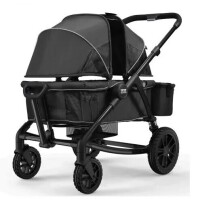 VEVOR All-Terrain Stroller Wagon, 2 Seats Foldable Expedition 2-in-1 Collapsible Wagon Stroller, Includes Canopy, Parent Organizer, Snack Tray & Cup Holders, 55lbs for Single Seat Black New in Box Factory Sealed $399