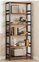 17 Stories Bookshelf, 31.5In Wide Shelf 6 Tier Bookcase, 70Lbs/Shelf Industrial Bookshelves New in Box $299