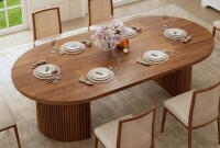 George Oliver Extendable Round Dining Table For 4-8 New in Box $599