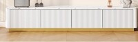 Streamdale Furniture Luxury Fluted TV Stand & Media Console in White New in Box $499