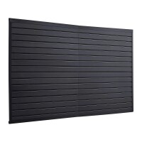 Latitude Run 8' x 4' PVC Garage Slatwall with Modular Design, Easy-to-Install Adjustable Slatwall Panel with Coupling Structure & DIY Cutting, Fits for Storage & Display, Black/White, Assorted, New in Box $299