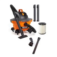 RIDGID 6 Gal. 3.5 Peak HP NXT Shop Vacuum HD0600 Wet Dry Vac with General Debris Filter, Hose, Wands and 3 Accessories, New in Box $299