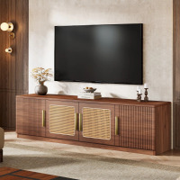 Bay Isle Home 70.9" Mid Century Modern TV Stand, Entertainment Center with Storage, New in Box $399
