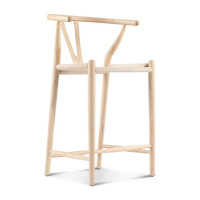 George Oliver Wishbone Counter Stool Natural Ash, New in Box $299