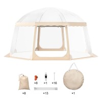 VEVOR Sports Tent, 12-15 People, Instant Pop-Up Tent Shelter Weatherproof Pod, Outdoor Bubble Clear View Tent, Climate Canopy Shelter for Soccer, Football, Softball & Other Sporting Events and Parades, New in Box $299