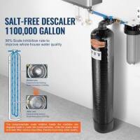 VEVOR Whole House Salt Free Descaler, Water Filter for City Water, 1100,000 Gallon Whole House Water Descaler for All Kinds of Plumbing Pipes, 1" NPT & 3/4" NPT, for 5-8 Person Family New in Box $599