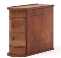 Tribesigns Eric 24 in. Brown Solid Wood Chairside End Table, Two-Drawer Narrow Side Table, Fully Assembled New in Box $299