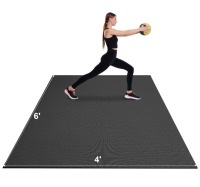 VEVOR Exercise Mat Non Slip Yoga Mat Gym Fitness Pilate Workout Mat (6ft. x 4ft.) New In Box $199