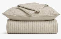 EverGrace King Size Cross Stitch Cotton Quilt 3-Piece Set $299