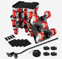 VEVOR Furniture Dolly, Maximum Load 3474 lbs, Heavy Duty Furniture Movers with 5 360&deg; Rotation Wheels, Carbon Steel Panel, Furniture Lift Slider Tool Set for Appliances, Sofa, Fridge, Washing Machine New In Box $199