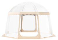 VEVOR Sports Tent, 12-15 People, Instant Pop-Up Tent Shelter Weatherproof Pod, Outdoor Bubble Clear View Tent, Climate Canopy Shelter for Soccer, Football, Softball & Other Sporting Events and Parades New In $299