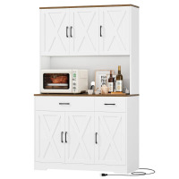 Gracie Oaks 71" H Kitchen Pantry Cabinet, New in Box $599