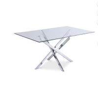 Minotti Wedge Rectangular Glass Table (2 Boxes) New in Box $999