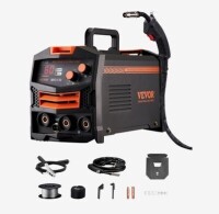 VEVOR MIG Welder, 130Amp Synergic Mig Welding Machine, 110V Gasless Flux Core Welder Machine, Portable Mig Welder with IGBT Inverter Technology and Digital Display Screen New In Box $299