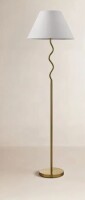 Joss & Main Hiram 62'' H Brass Floor Lamp New In Box $499