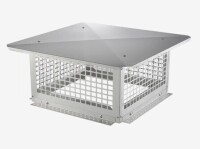 VEVOR Chimney Cap, 17 x 17 inch, 304 Stainless Steel Fireplace Chimney Cover, Not Easily Toppled & Practical Accessories & Easy Installation, Fits Mesh Flue Covers Outside Clay Flue Shingles, Silver New In Box $199