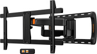 Perlegear Full Motion Sliding TV Wall Mount for 42&ndash;95 inch TVs 150 lbs max load, sliding, extension, swivel, tilt, level, cable management, fits 12?/16?/24? wood studs, max VESA 600x400mm New In Box $199