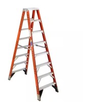 Wener 12 ft. Fiberglass Twin Step Ladder with 375 lb. Load Capacity Type IAA Duty Rating $799