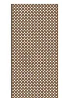Barrette Outdoor Living 4 ft. x 8 ft. California Redwood Privacy Diamond Vinyl Lattice Panel - Solid Border New $89