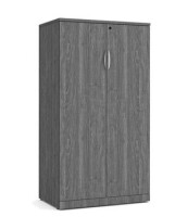 N9NE PL151 TWO DOOR 65"H STORAGE CABINET- Newport Gray New In Box 2 Boxes $1299