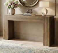 Lailang Lailang 63 Inch Console Table, Rectangular Entry Table, Wood Sofa Table, Hallway Table For Living Room, Narrow Long Entrance Table, Vintage Couch Table, 63 x 12 x 3 Inch, Wood New in Box $399