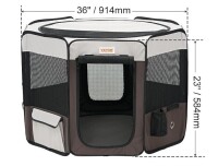 VEVOR Foldable Pet Playpen, 36 inch Portable Dog Playpen, Crate Kennel for Puppy, Dog, Cat, Premium Waterproof 600D Oxford Cloth, Removable Zipper, for Indoor Outdoor Travel Camping Use (Octagon, M) New In Box $89