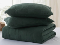 Bedsure Queen Size 100% Cotton Quilt Set - Lightweight Bedspread, Cozy Bedding Coverlet 3-Piece with Pillow Shams $199