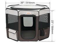 VEVOR Foldable Pet Playpen, 36 inch Portable Dog Playpen, Crate Kennel for Puppy, Dog, Cat, Premium Waterproof 600D Oxford Cloth, Removable Zipper, for Indoor Outdoor Travel Camping Use (Octagon, M) New In Box $89